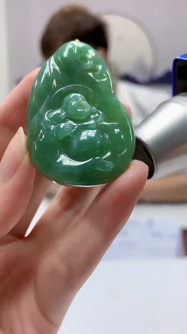 【闪购商品】定制翡翠未镶嵌4868zm-毛货挂件267佛