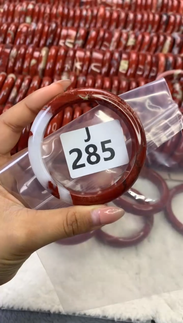 【闪购商品】碧石红碧石手镯未镶嵌285-57