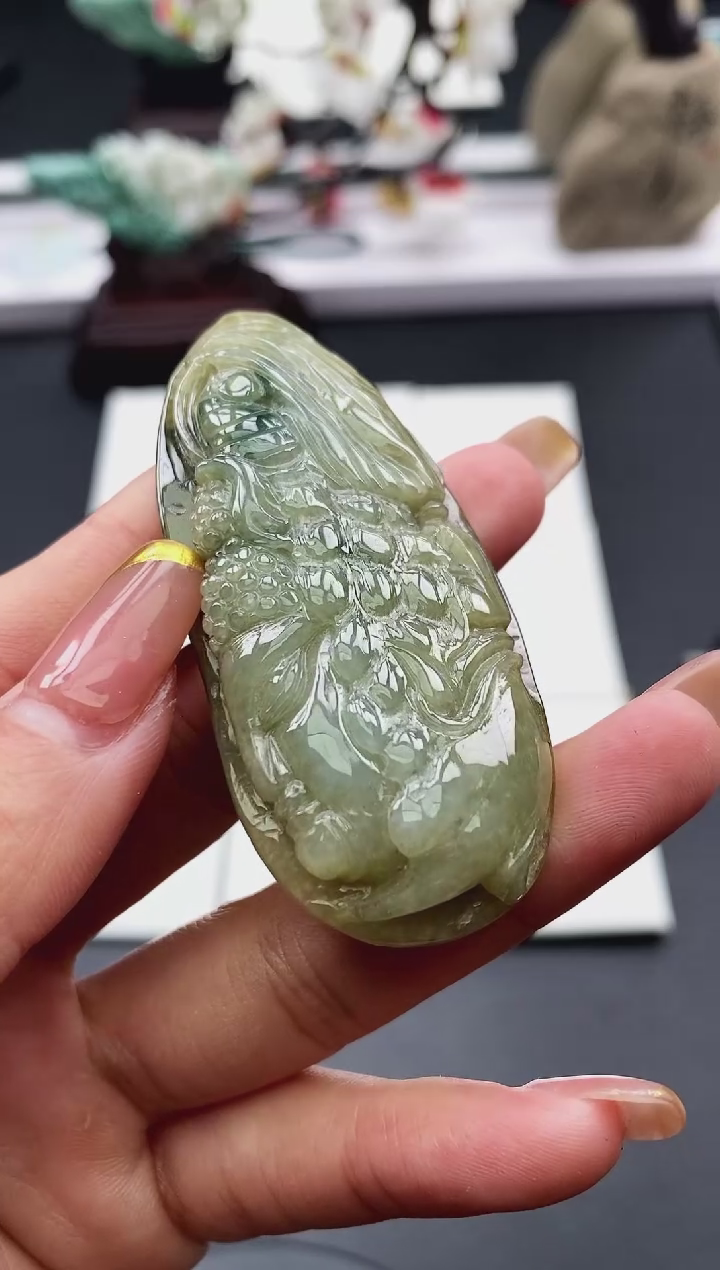 【闪购商品】翡翠颈饰未镶嵌天然缅甸A货翡翠