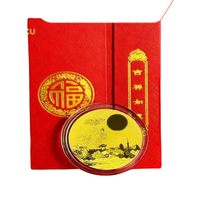 香港SHIGEFUKU花好月圆创意纪念摆件zu