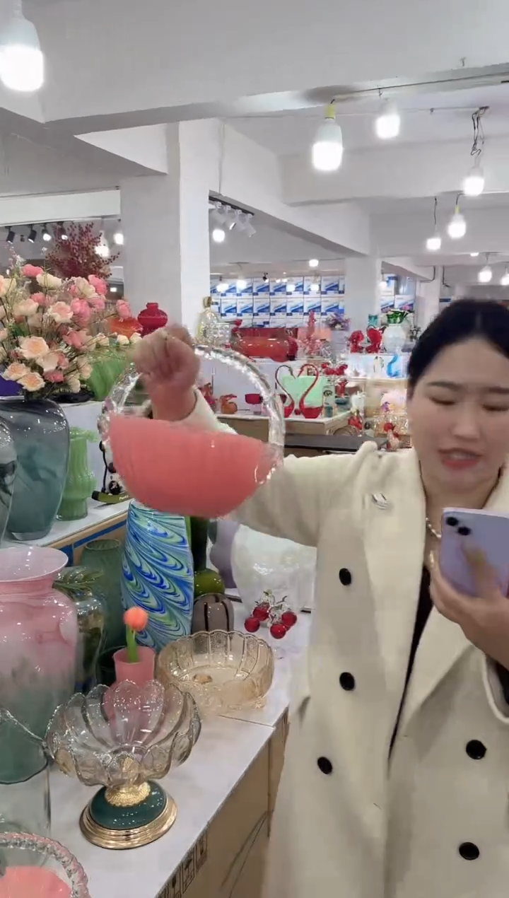 【闪购商品】琉璃静姐花器V-花瓶品2