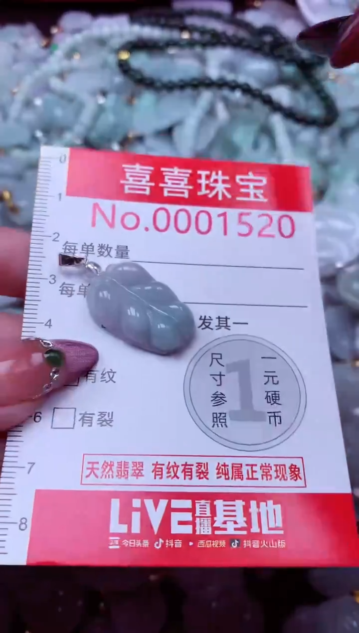 吊坠(不含链)未镶嵌翡翠1520