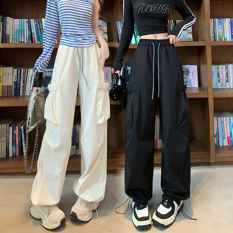 法式复古阔腿裤女秋冬加厚慵懒风垂感软糯休闲直筒裤