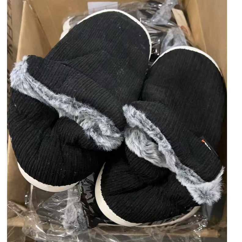 【S506】44-45码黑色棉鞋棉拖鞋[MX]