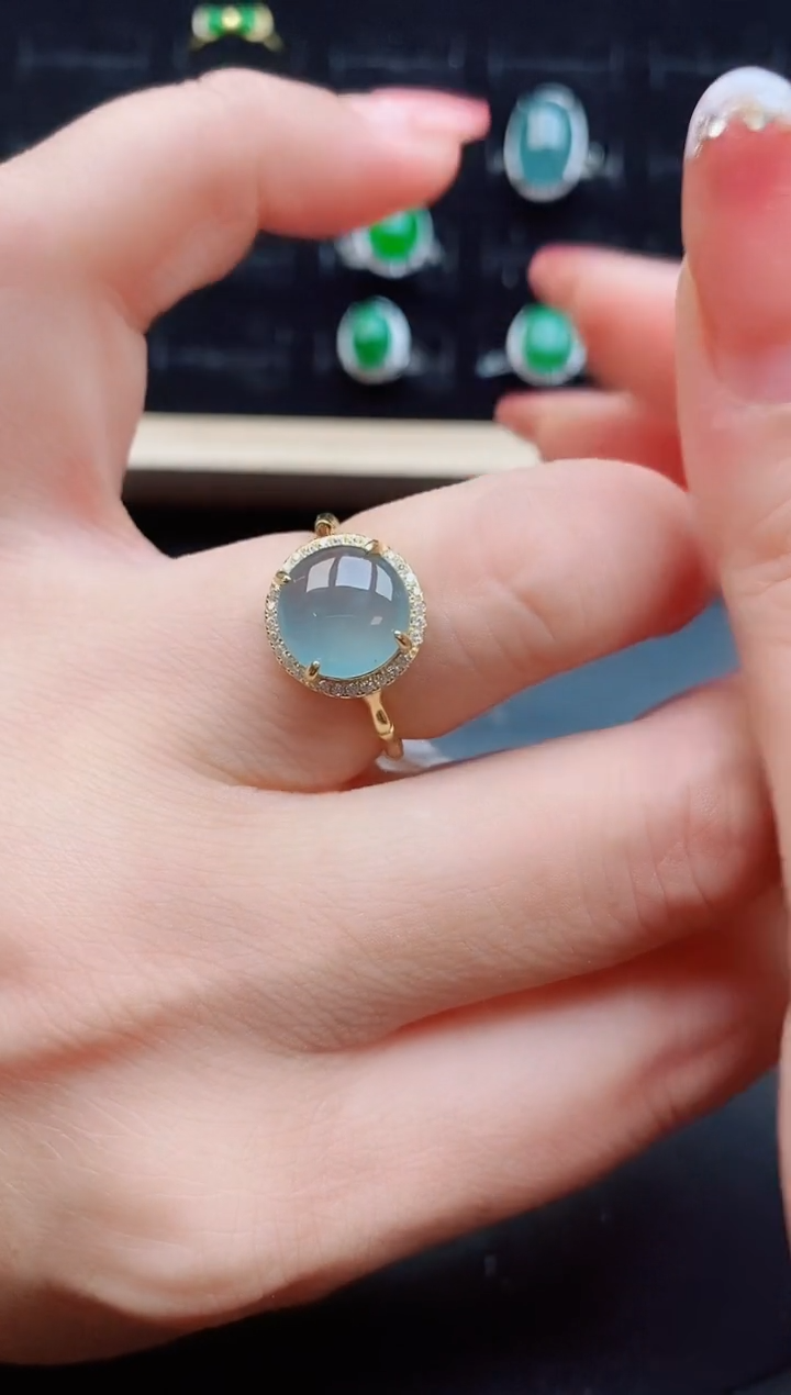 【闪购商品】翡翠戒指银S925镶嵌12121