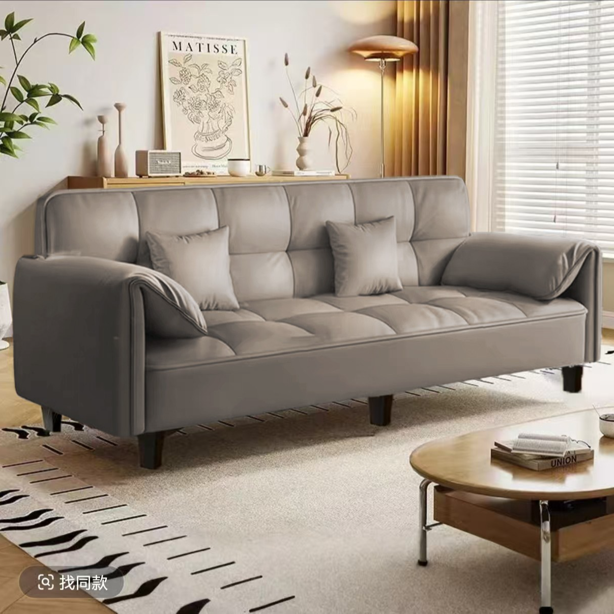 可折叠小户型沙发床双人一体两用出租房客厅办公室简易沙发多功能