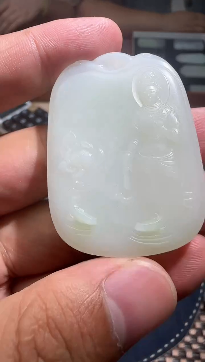 和田玉未镶嵌挂件【钰814】28 7026