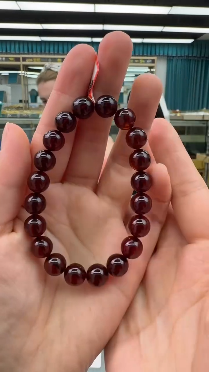 未镶嵌琥珀手链117秒拍号假一罚十