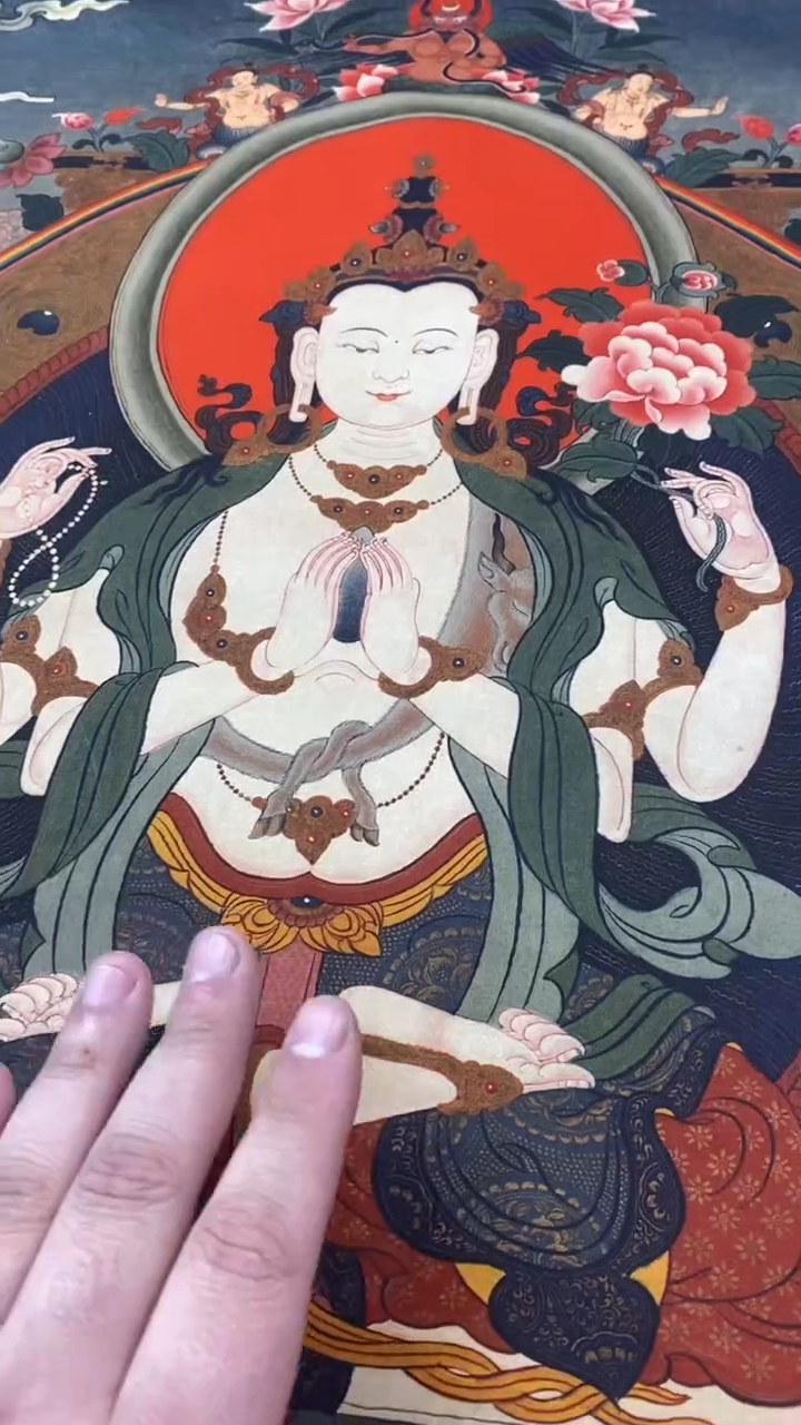 卷轴画王姬藏传唐卡艺术品