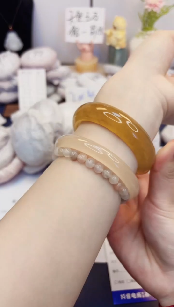 【闪购商品】石英质玉手镯未镶嵌64-财气镯-圈口57