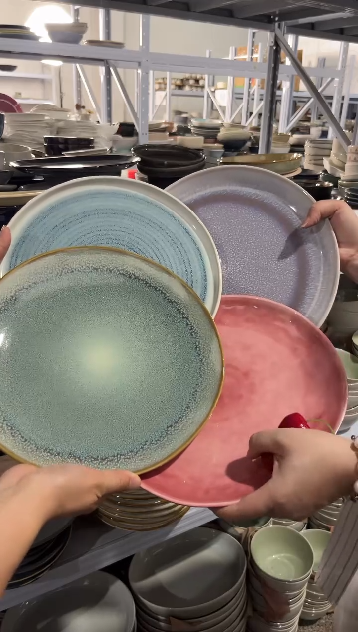 瓷片外贸尾货瑕疵满20包邮X4 大盘组合