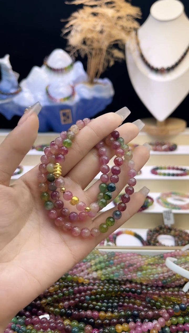 【闪购商品】碧玺/未镶嵌6mm+碧玺多圈多样性发货