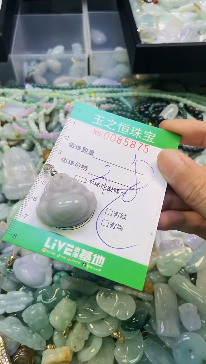 翡翠未镶嵌颈饰闪购0085875