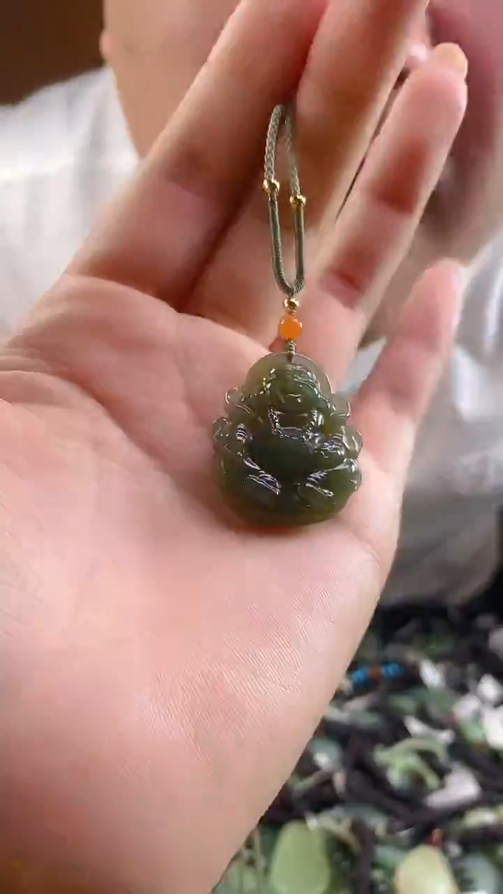 和田玉未镶嵌颈饰多样性发货，拍一发一