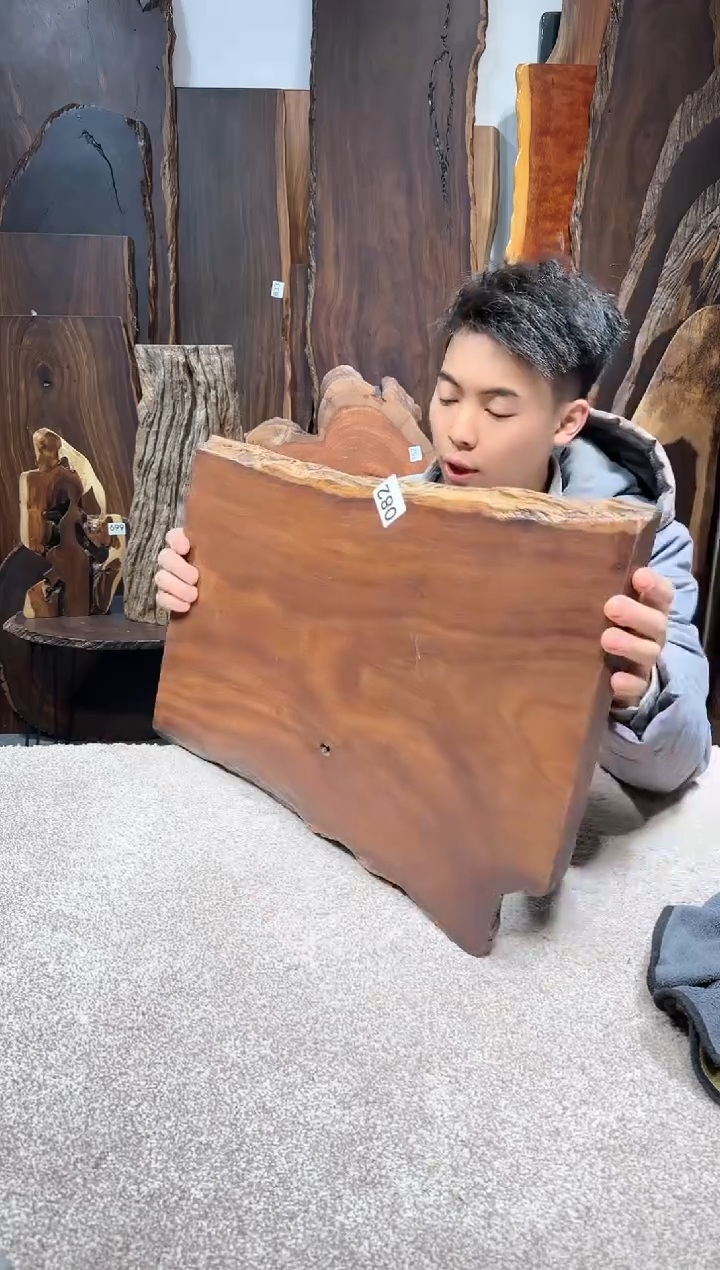 【闪购商品】风车木（黑檀木）尺寸57*35*2.3编号082