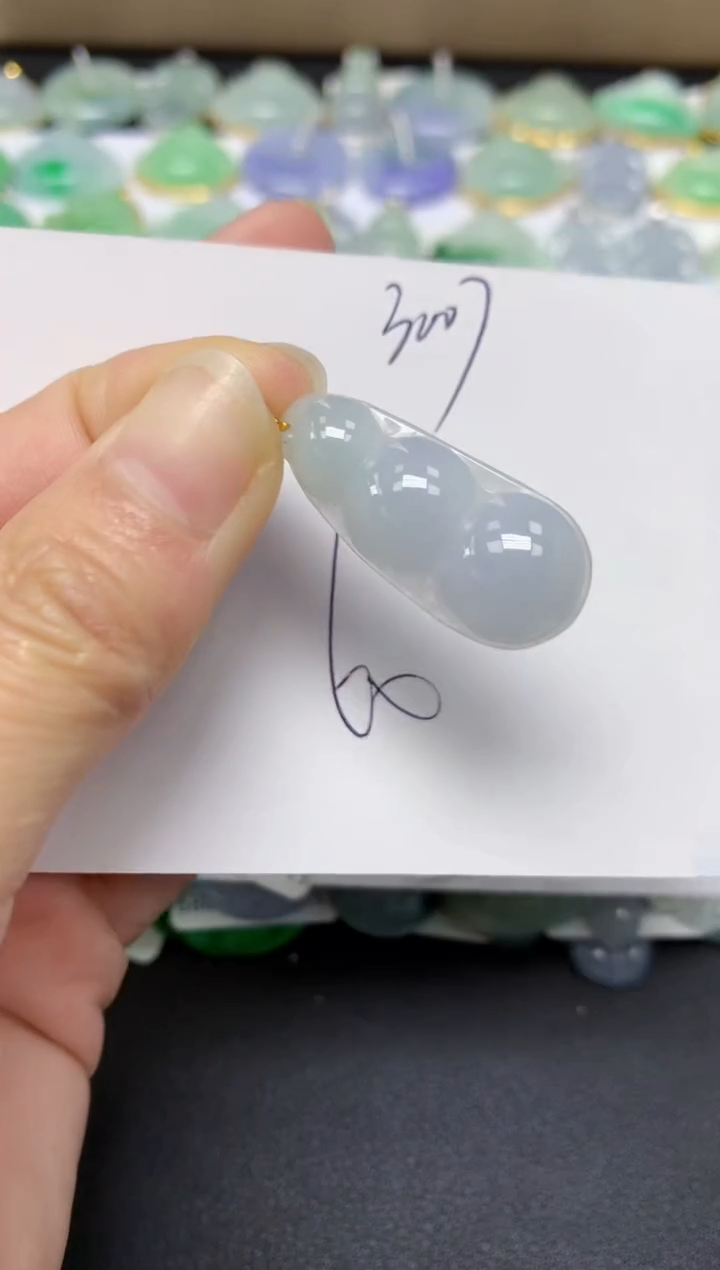 【闪购商品】翡翠18K金镶嵌颈饰天然翡翠A货