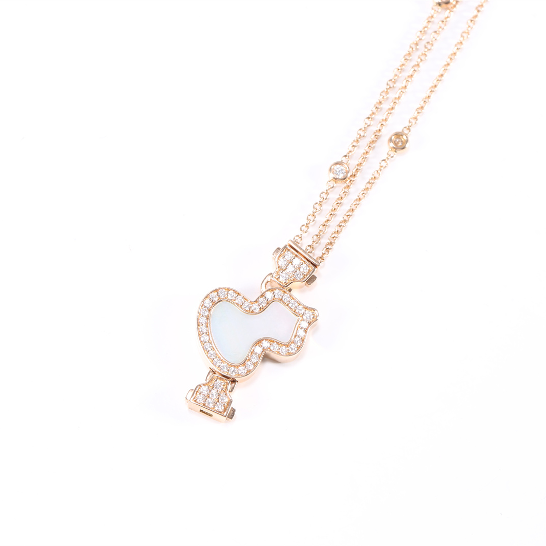 99新 Qeelin 小花攀攀麒麟Wulu系列 钻石 葫芦手链 18K玫瑰金