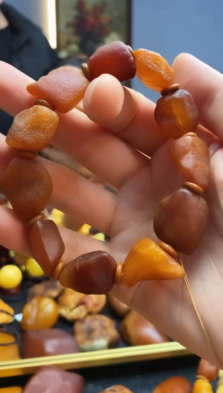 手链琥珀未镶嵌手串