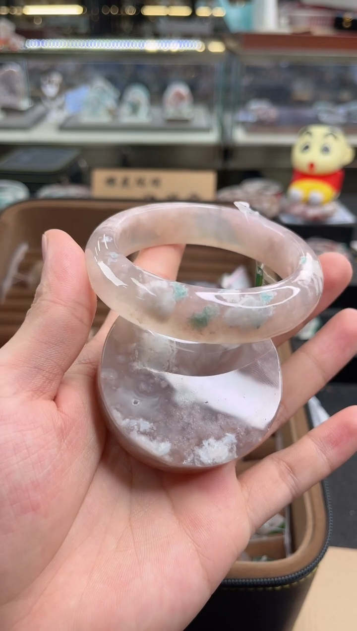 未镶嵌手镯石英质玉61圈口（赠品镯心）6887300