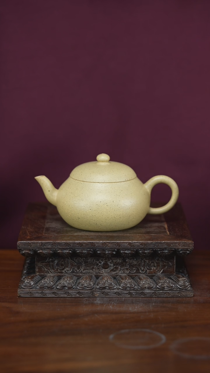【闪购商品】紫砂茶壶矮梨 本山绿泥 130cc