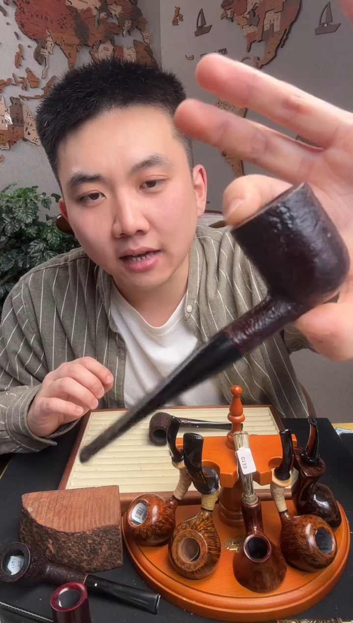 石楠木挑***7意大利进口石楠木烟斗