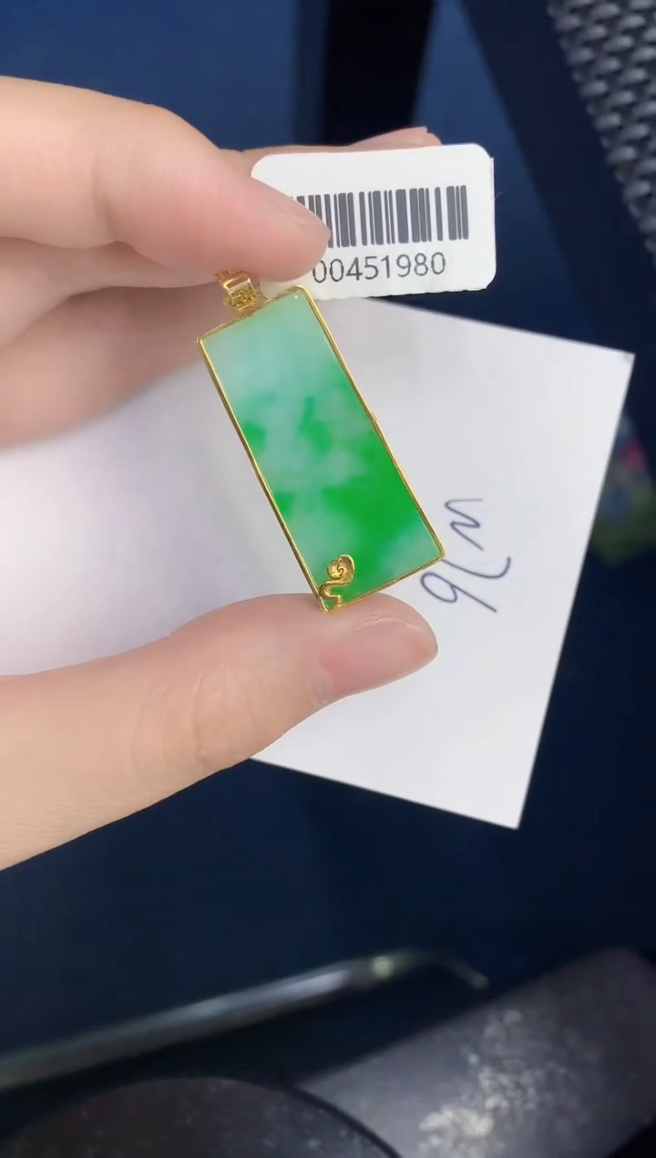 【闪购商品】翡翠颈饰18K金镶嵌000000000