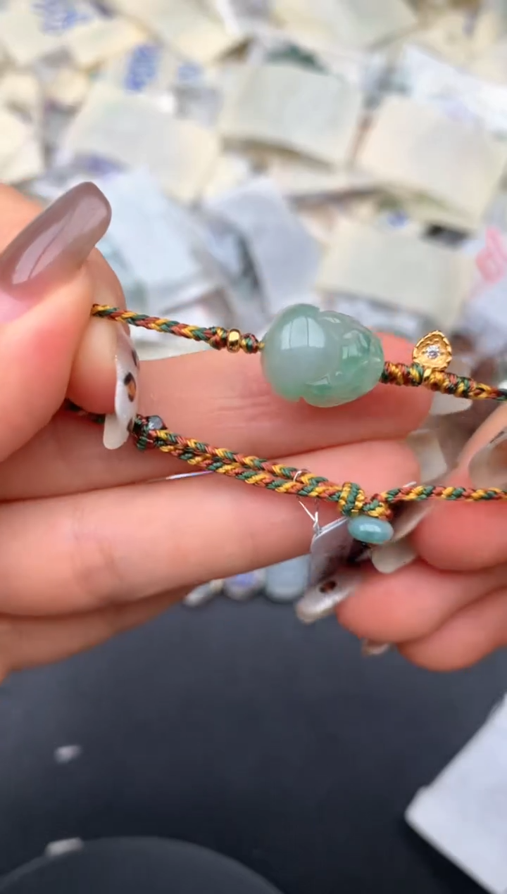 银S925镶嵌挂件翡翠一