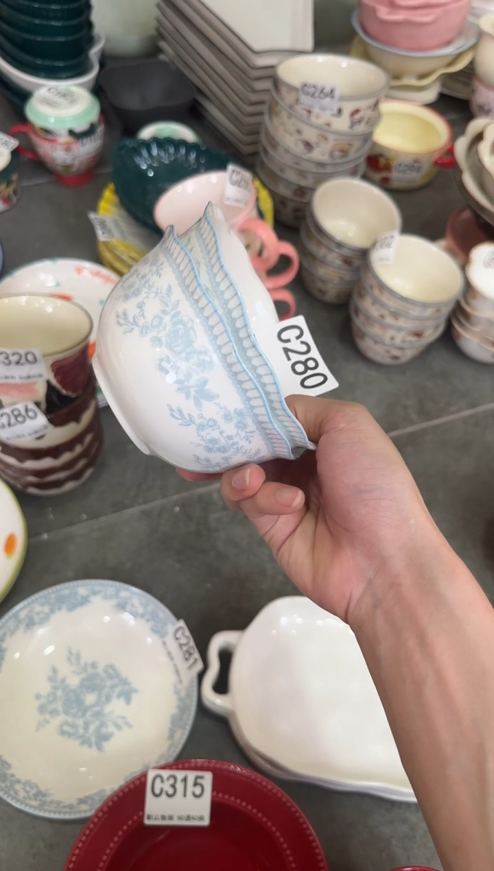 摆件陶C280-6个   仓库微瑕陶瓷清仓福利