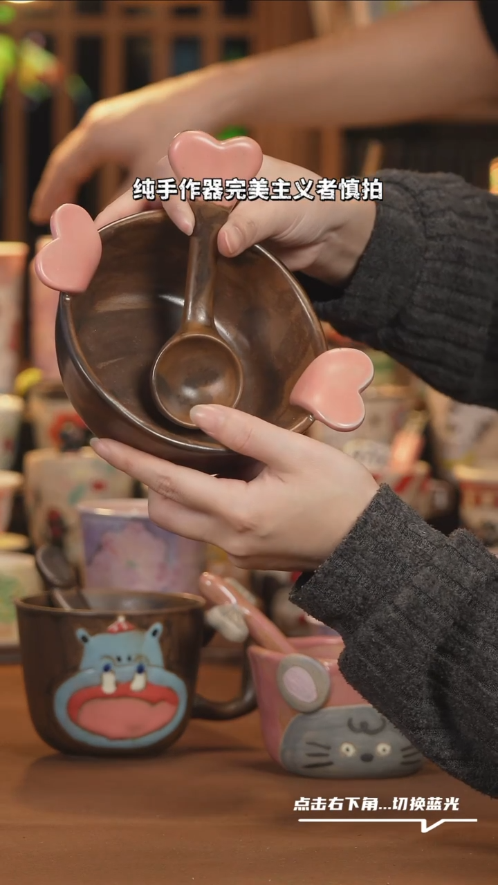 【闪购商品】杯子H002创意手绘陶瓷水杯