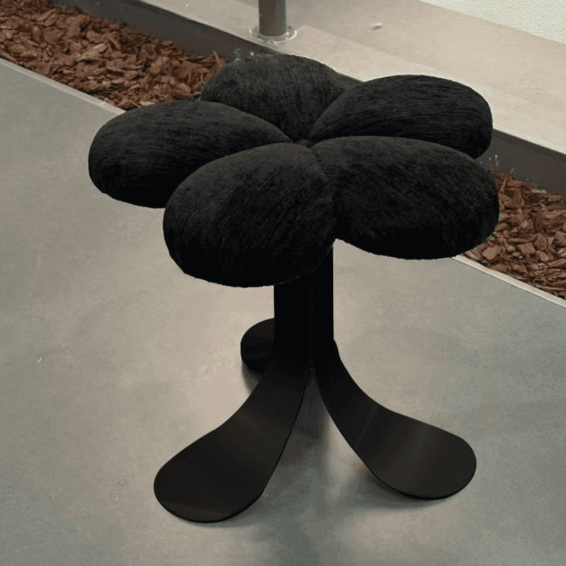 北欧轻奢卧室高颜值化妆凳子主卧梳妆凳简约化妆椅不锈钢家用圆凳