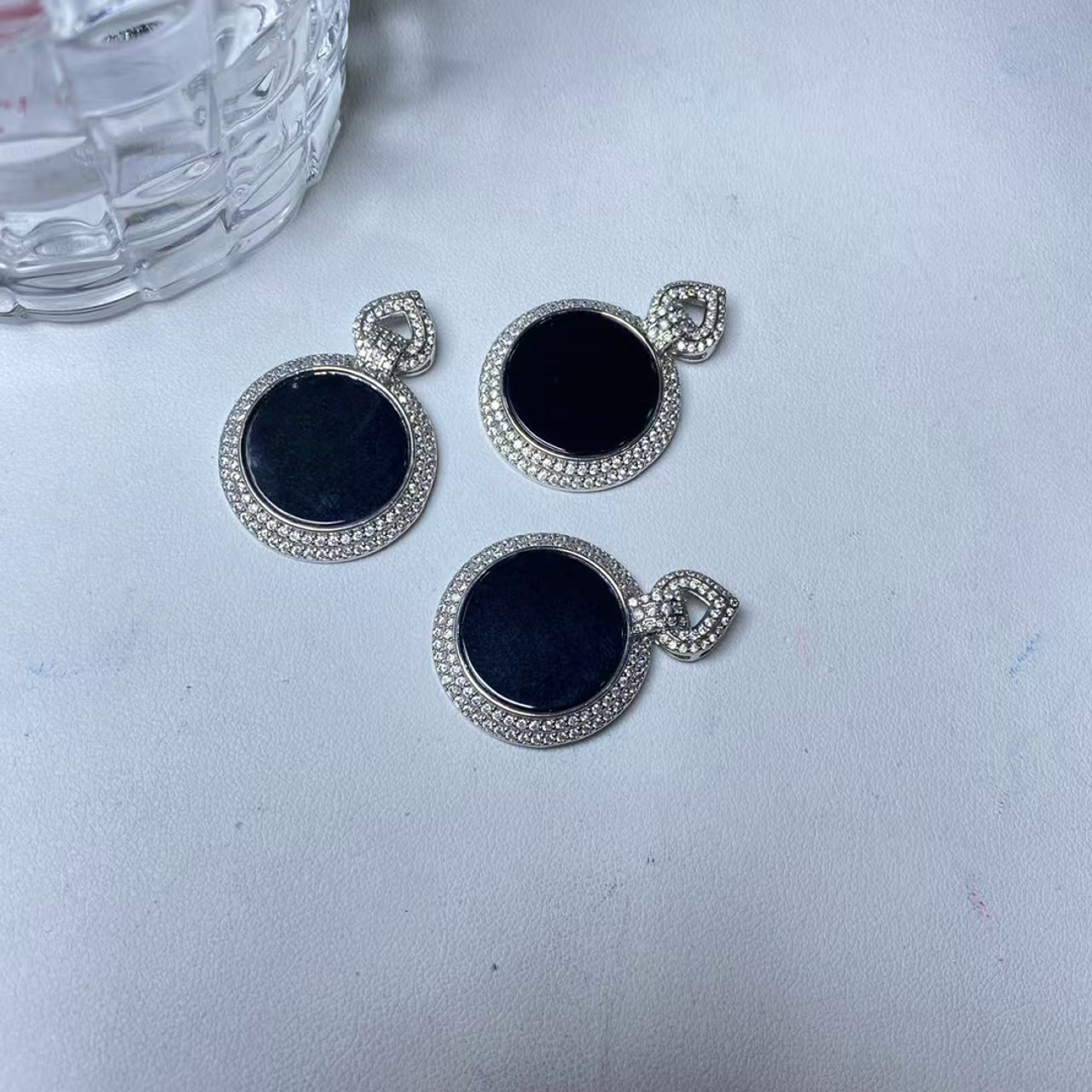 【逍遥】天然A货翡翠圆牌吊坠*XY/11/多样性发/1件