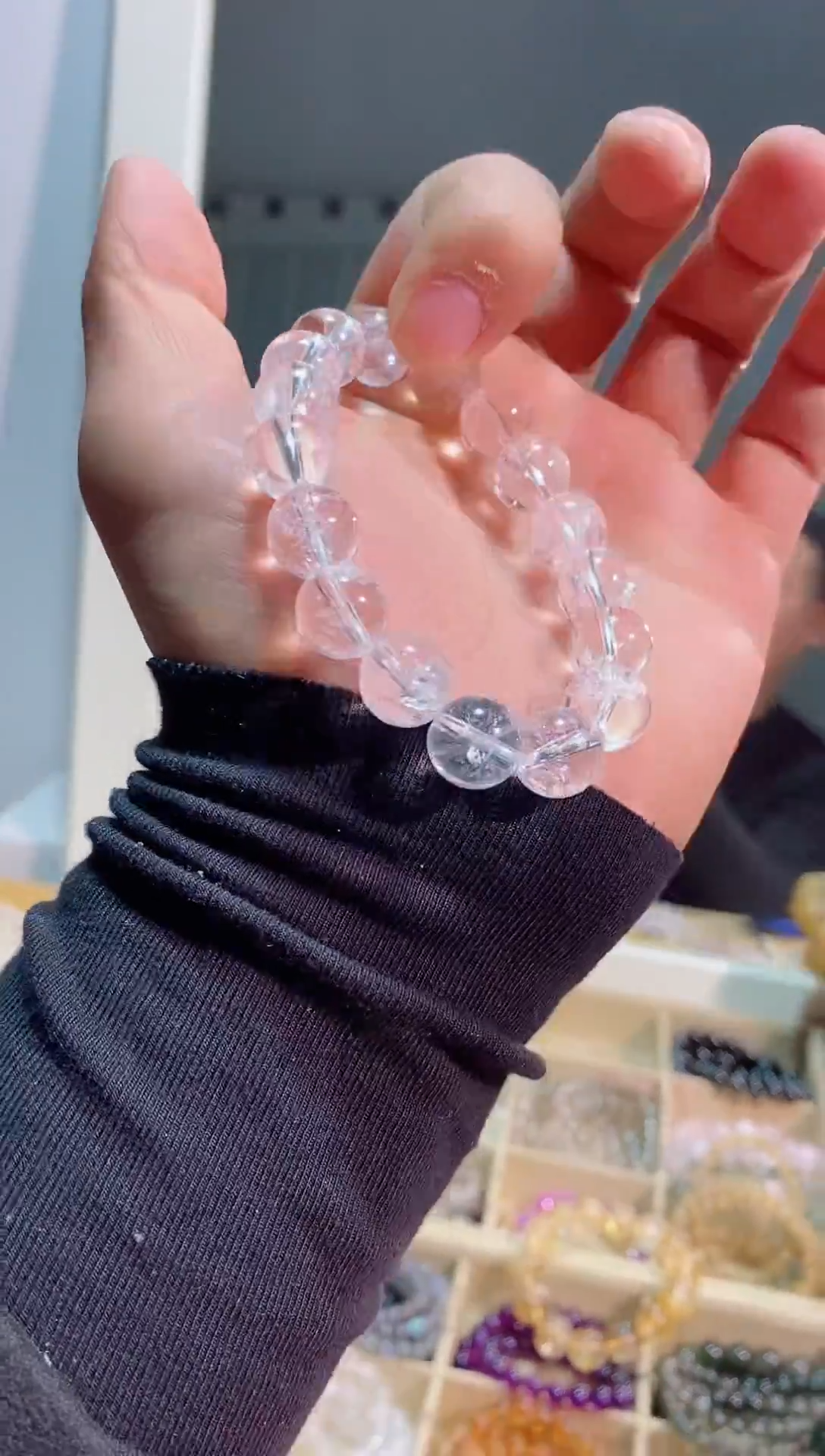 【闪购商品】水晶手链未镶嵌白幽灵11M+ (多样性发其一）