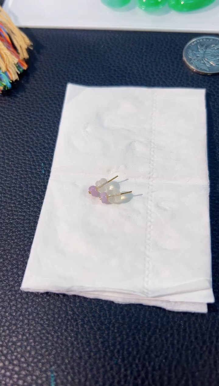 颈饰18K金镶嵌翡翠 缅料A货/支持复检/一件