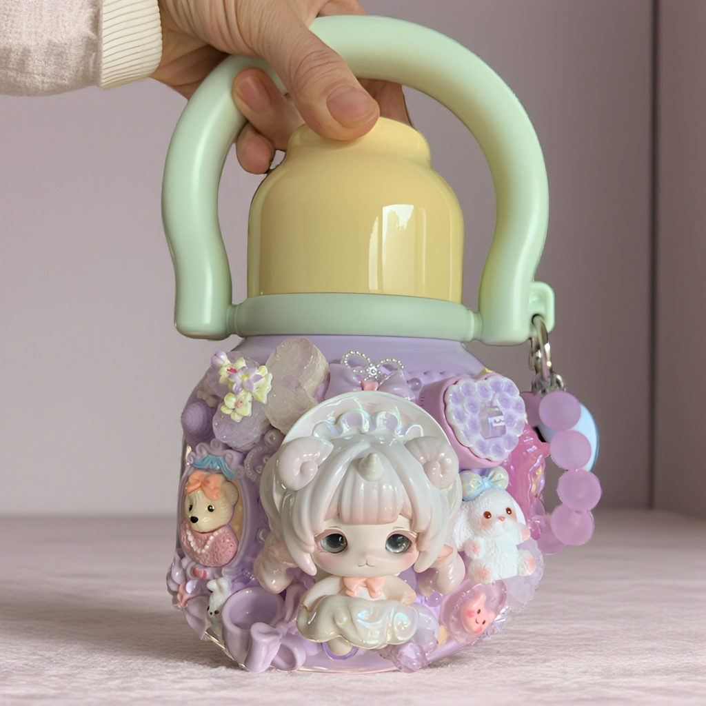 正品娃DIY创意奶油胶家居摆件水杯混端家用少女心