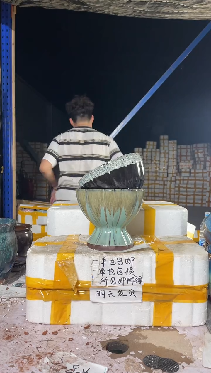 紫砂花盆宜兴紫砂粗陶花盆盆盆18/16