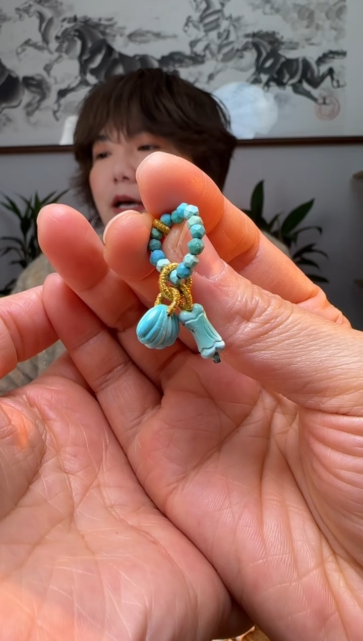 【闪购商品】绿松石提溜未镶嵌时尚百搭A1582