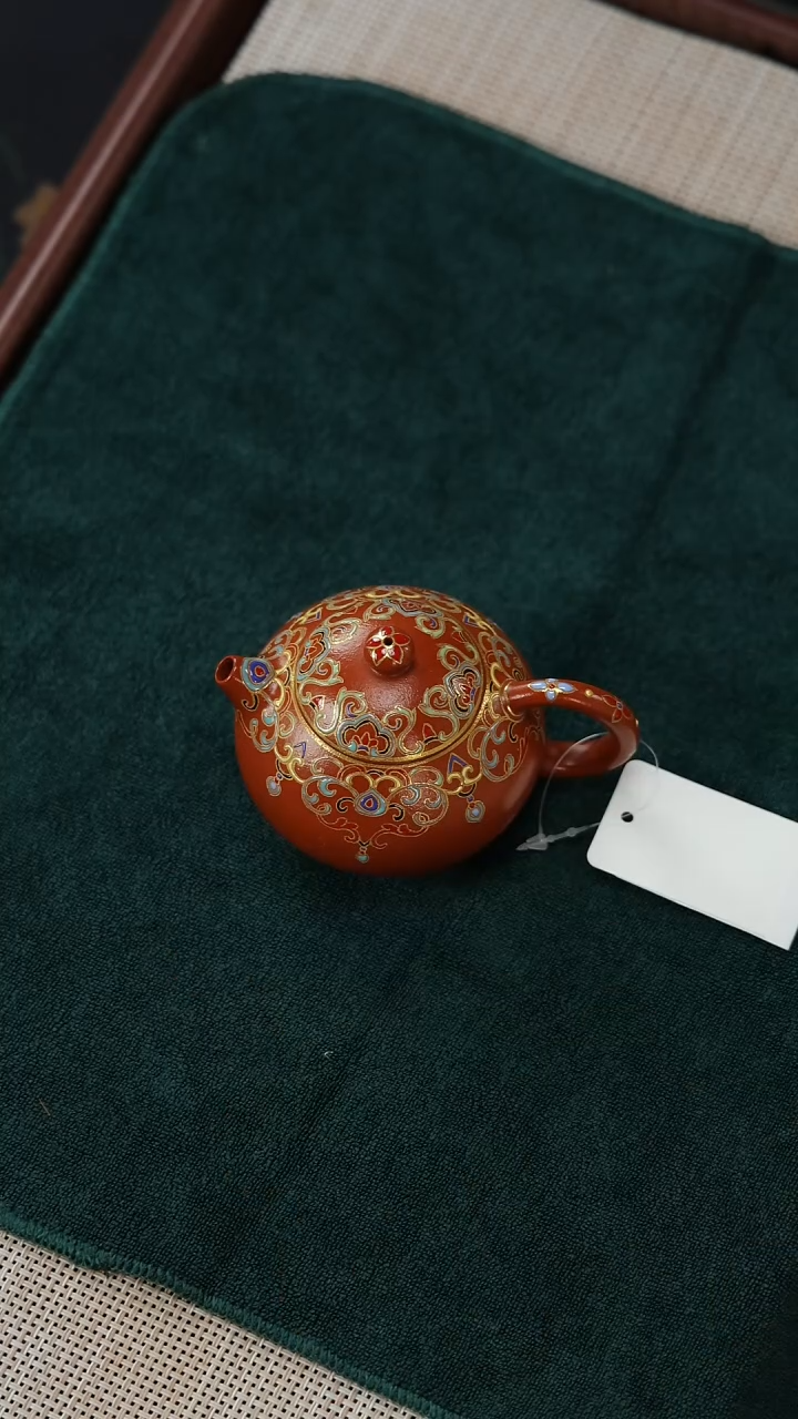 【闪购商品】紫砂茶壶jht珐琅彩 文旦 100cc