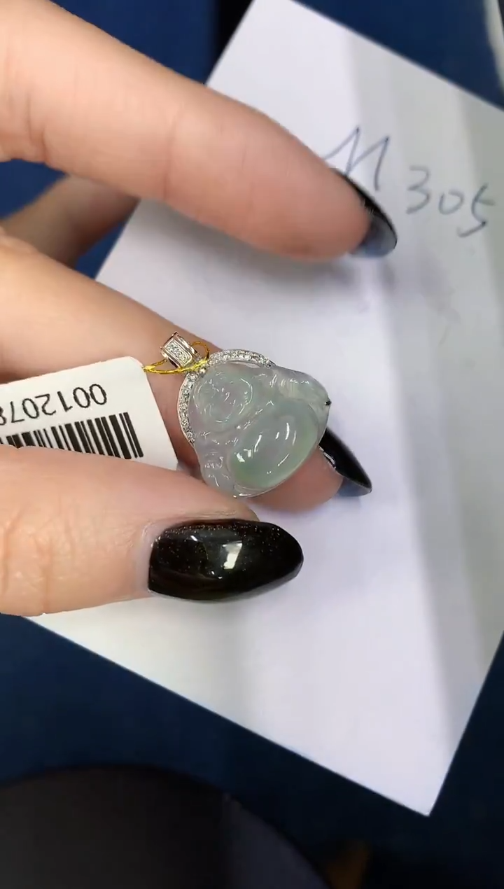 【闪购商品】翡翠颈饰18K金镶嵌0000000000