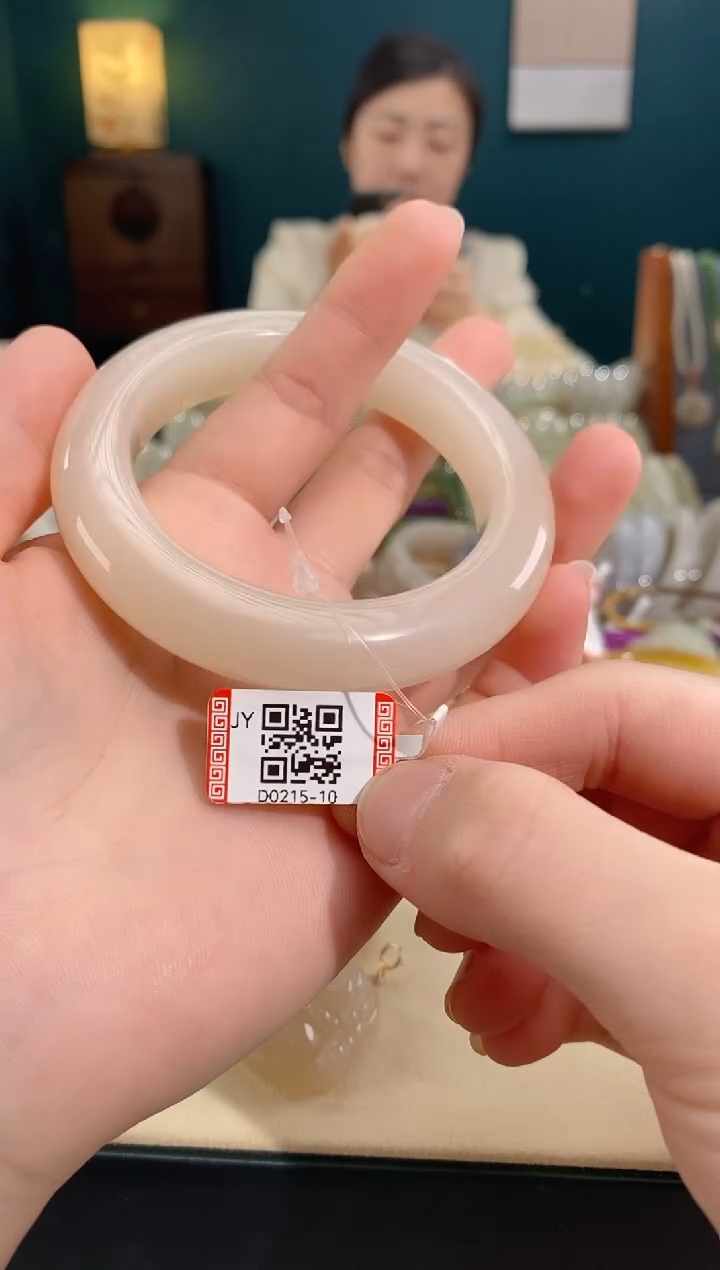 和田玉未镶嵌手镯手镯约55mm，D0215-10