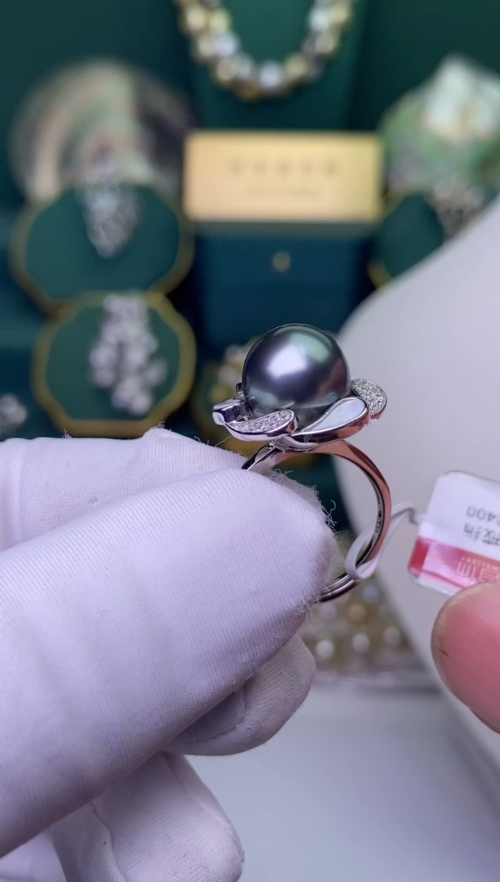 【闪购商品】海水珍珠戒指银S925镶嵌1