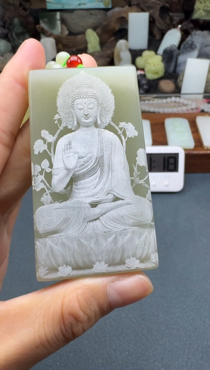 【闪购商品】和田玉颈饰未镶嵌开心