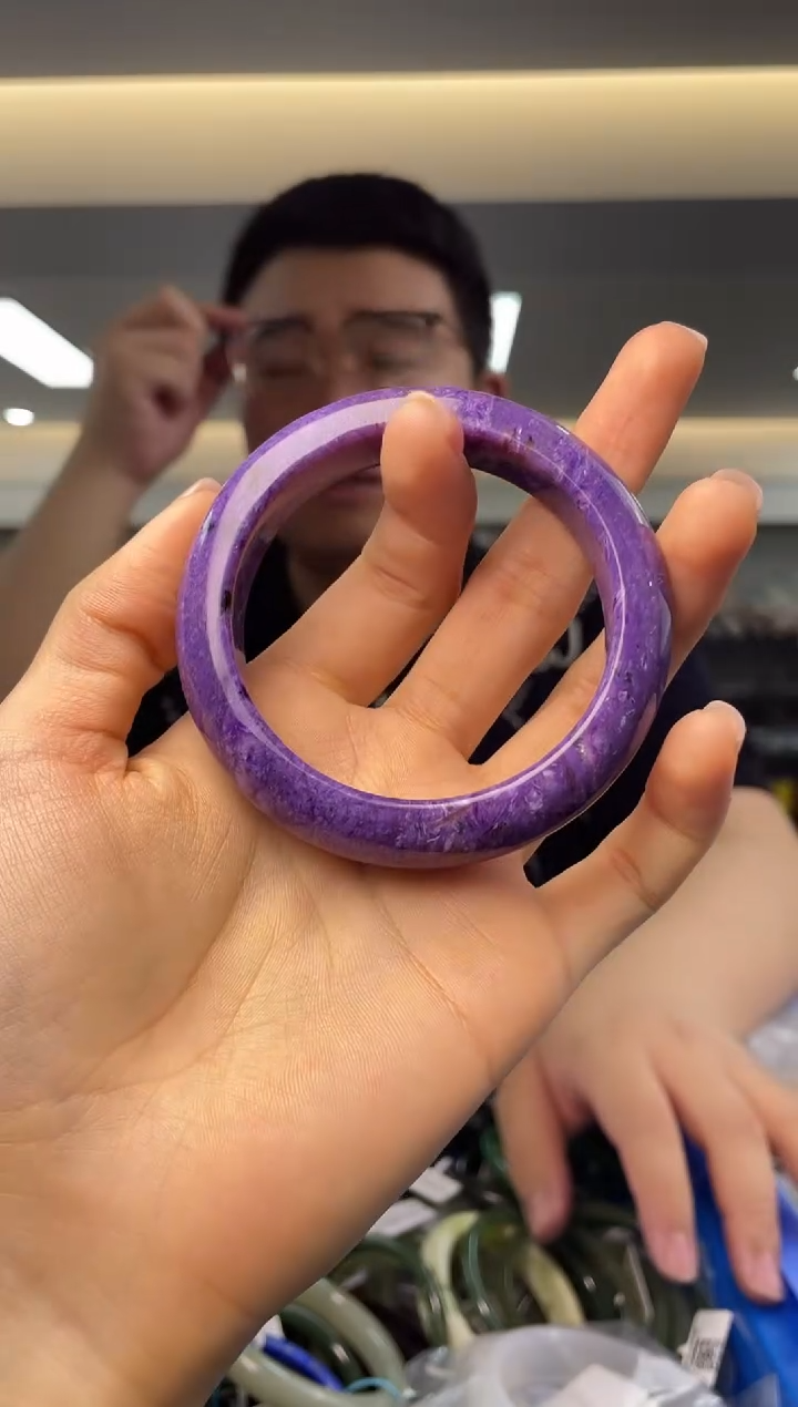 【闪购商品】查罗石（紫龙晶）·未镶嵌多样性发一件*56*21