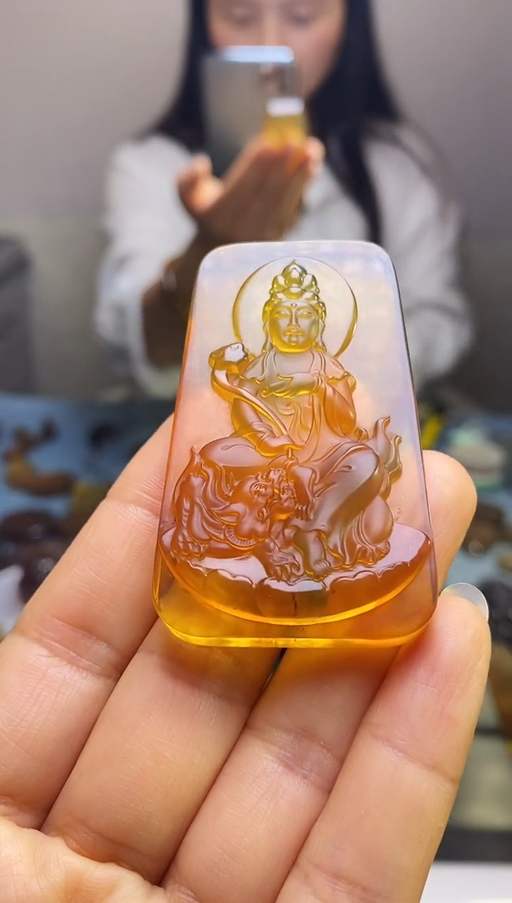 【闪购商品】琥珀颈饰未镶嵌SN4-46（文殊）