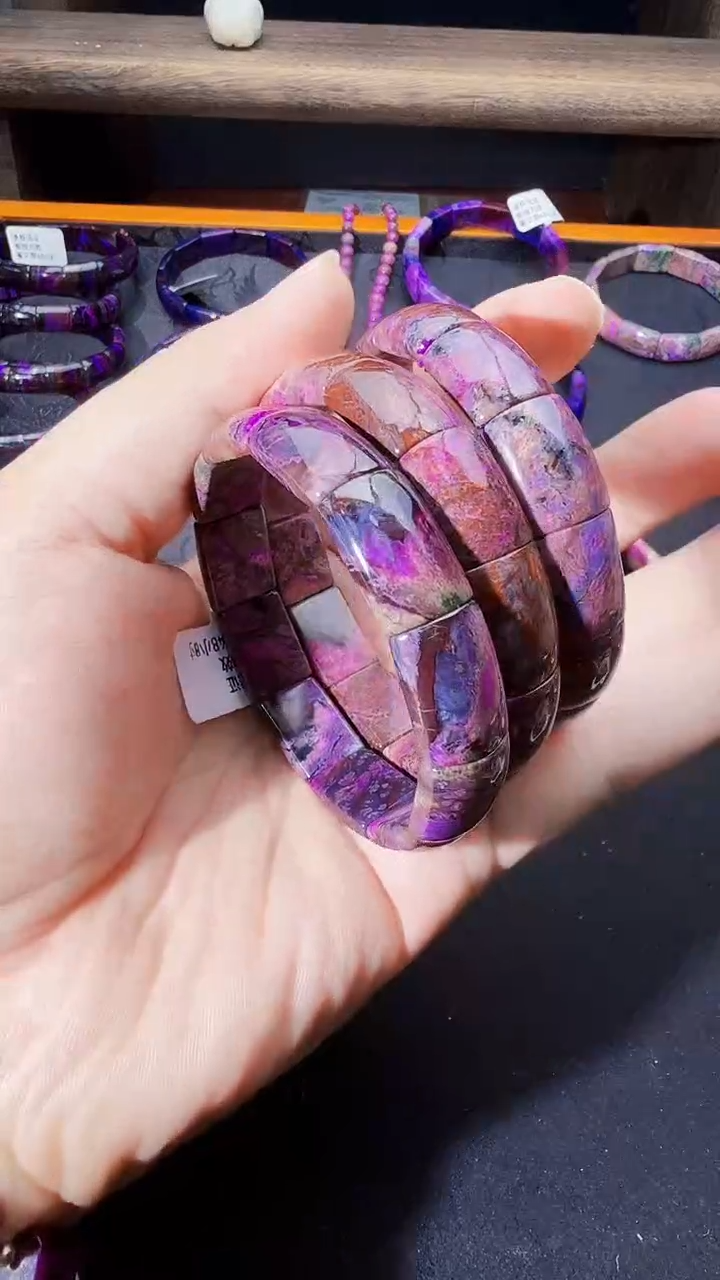 苏纪石（舒俱来）未镶嵌南非老矿手串@多样性发其一