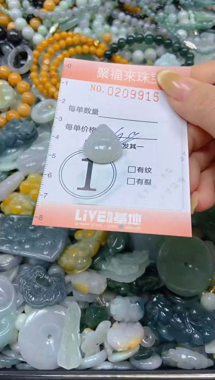 翡翠挂件未镶嵌闪购0209915