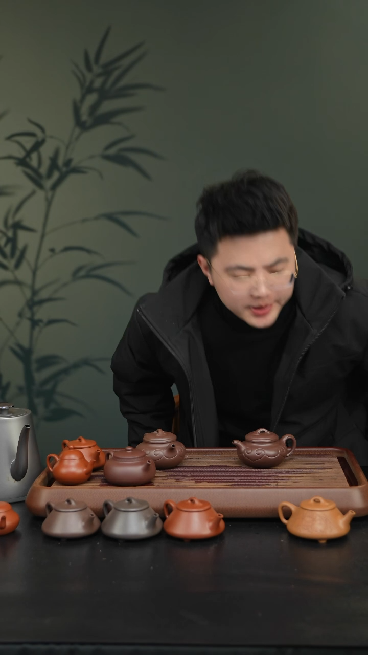 【闪购商品】紫砂茶壶仿古如意壶民绿