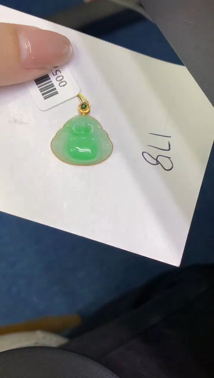 【闪购商品】翡翠颈饰18K金镶嵌0000000000