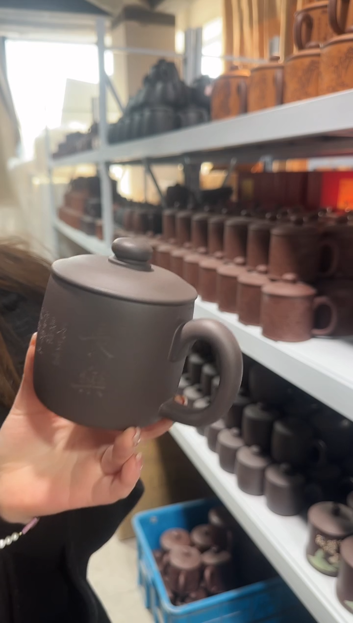 【闪购商品】紫砂盖杯紫砂盖杯天青长乐