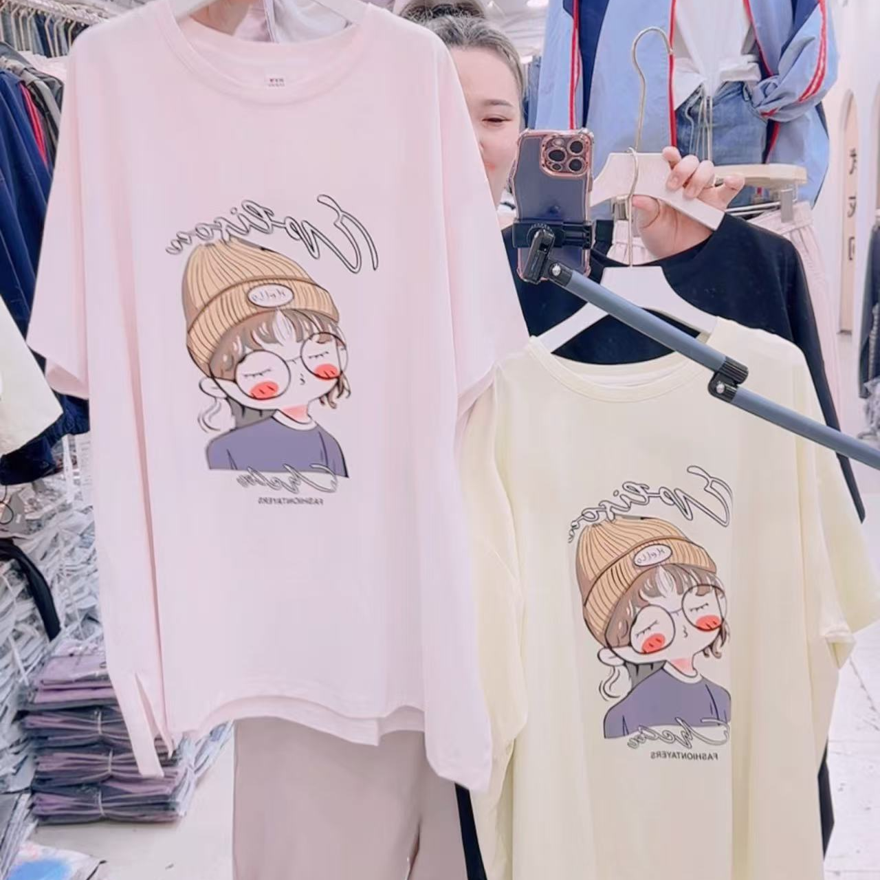 莲莲专属-欧货潮牌宽松均码小女孩短袖