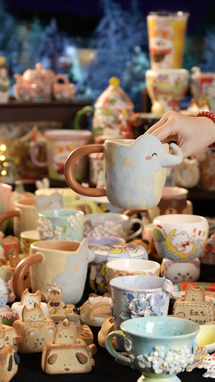 其他陶酸****塔景德镇釉下彩手绘设计师款陶瓷